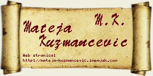 Mateja Kuzmančević vizit kartica